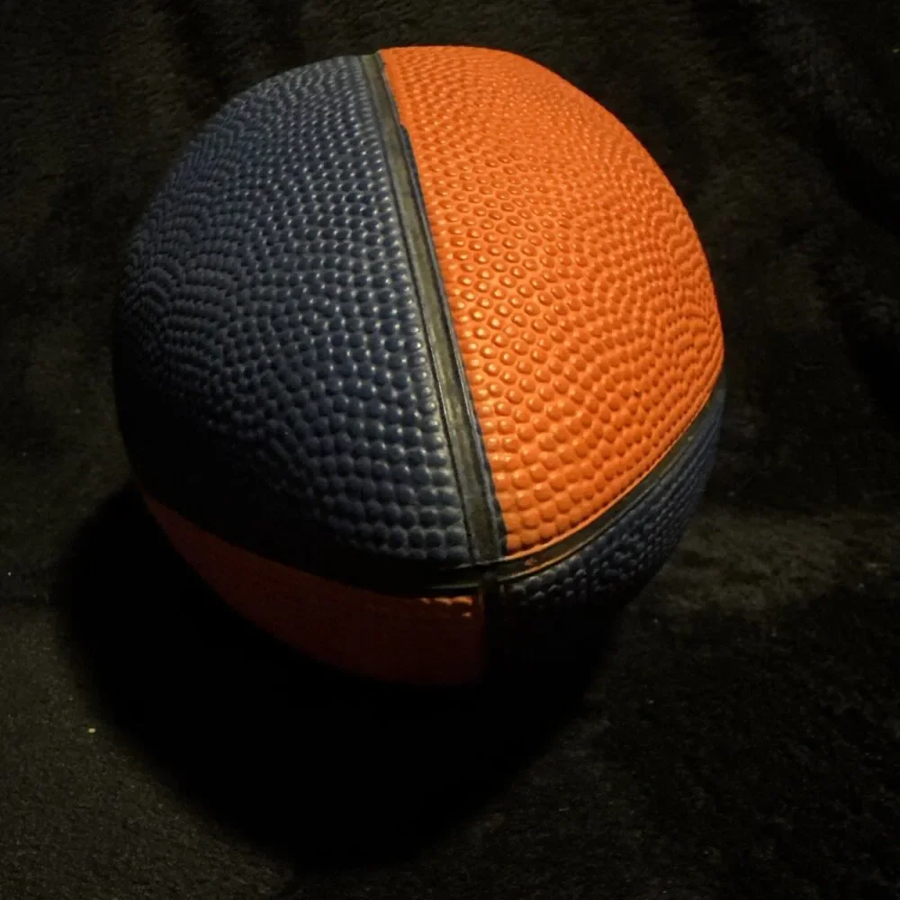 Denver Broncos Leather 12 inch Logo Football Ball Orange & Blue